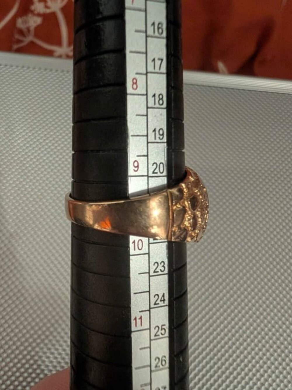 10k Gold size 9.5 Men's Horseshoe Landman Cowboy Ring - Picture 5 of 9